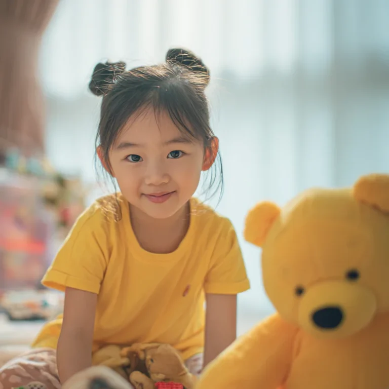 Kinderzimmer Kind in einem Spielzimmer, KI generiertes Werbebild